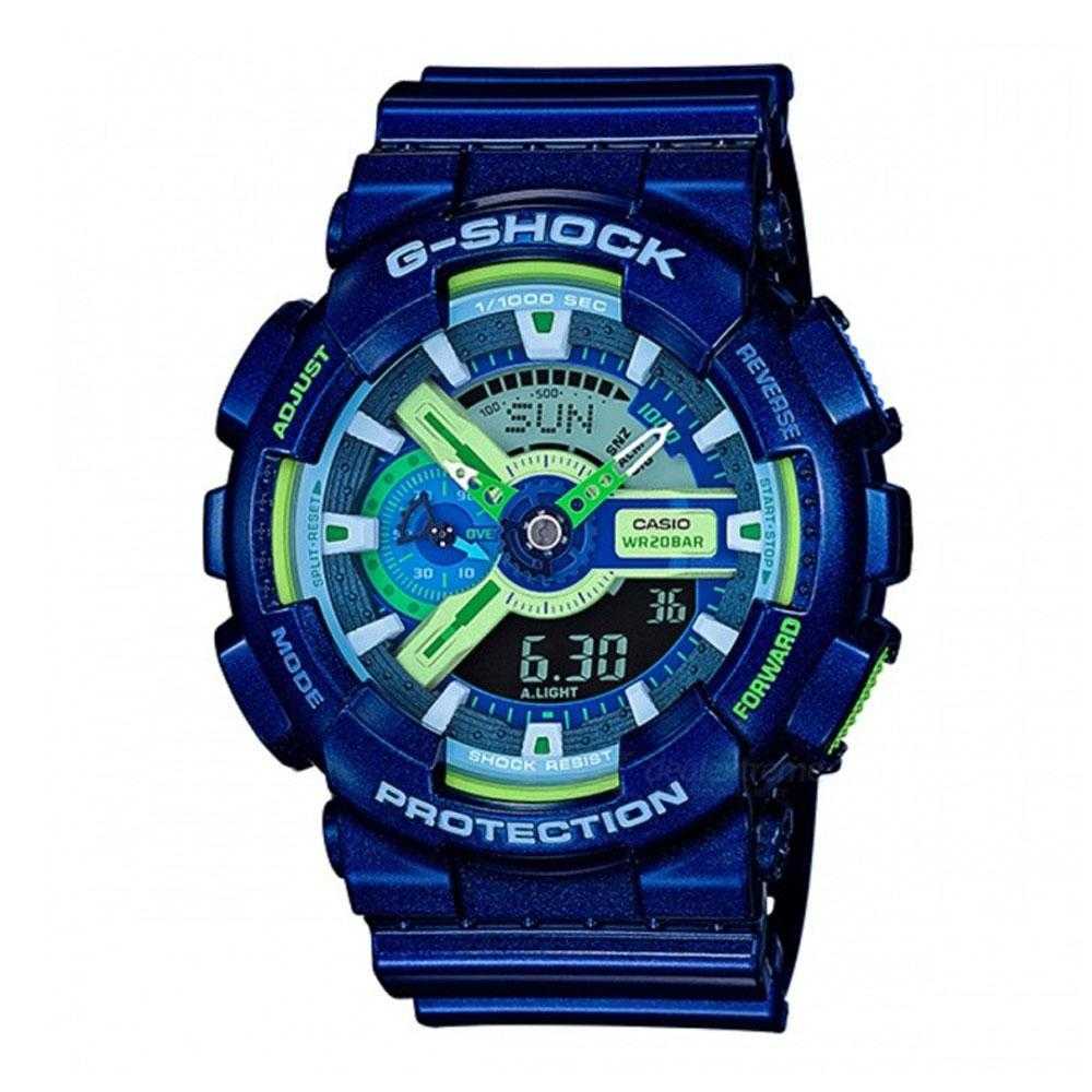 CASIO G-SHOCK GA-110MC-2ADR DIGITAL QUARTZ BLUE RESIN UNISEX'S WATCH - H2 Hub Watches