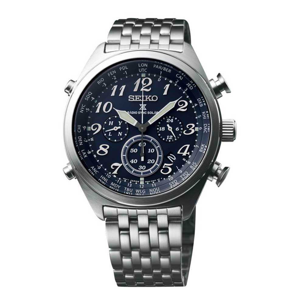 SEIKO PROSPEX SSG011P1 CHRONOGRAPH STAINLESS STEEL MEN'S SILVER WATCH - H2 Hub Watches