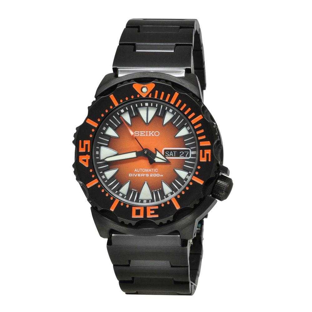 SEIKO GENERAL MONSTER SRP311K1 AUTOMATIC STAINLESS STEEL MEN'S BLACK WATCH - H2 Hub Watches