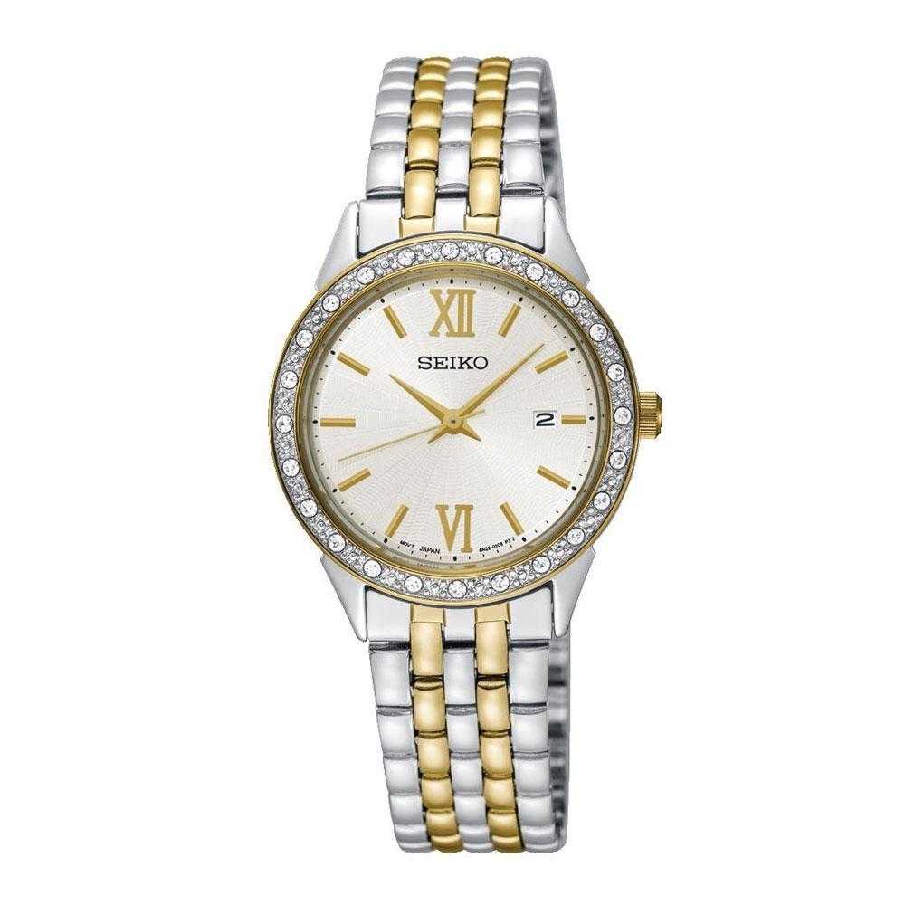 SEIKO GENERAL SUR690P1 ANALOG STAINLESS STEEL WOMEN'S TWO TONE WATCH - H2 Hub Watches