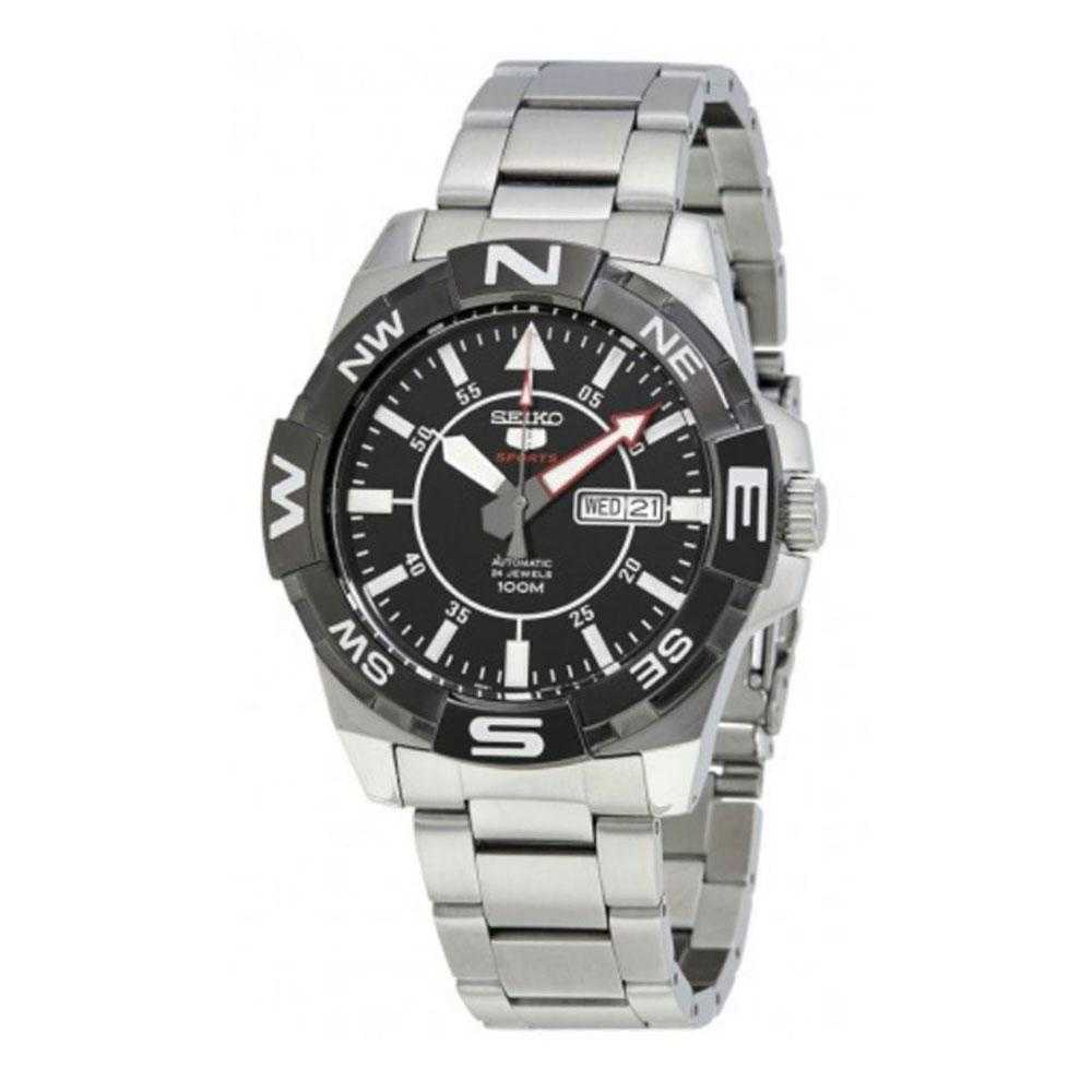 SEIKO 5 SPORTS SRPA65K1 AUTOMATIC STAINLESS STEEL MEN'S SILVER WATCH - H2 Hub Watches