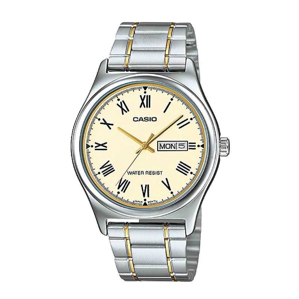 CASIO GENERAL MTP-V006SG-9BUDF TWO TONE STAINLESS STEEL MEN'S WATCH - H2 Hub Watches