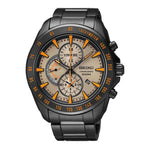 SEIKO CRITERIA SNDG49P1 CHRONOGRAPH STAINLESS STEEL MEN'S BLACK WATCH - H2 Hub Watches