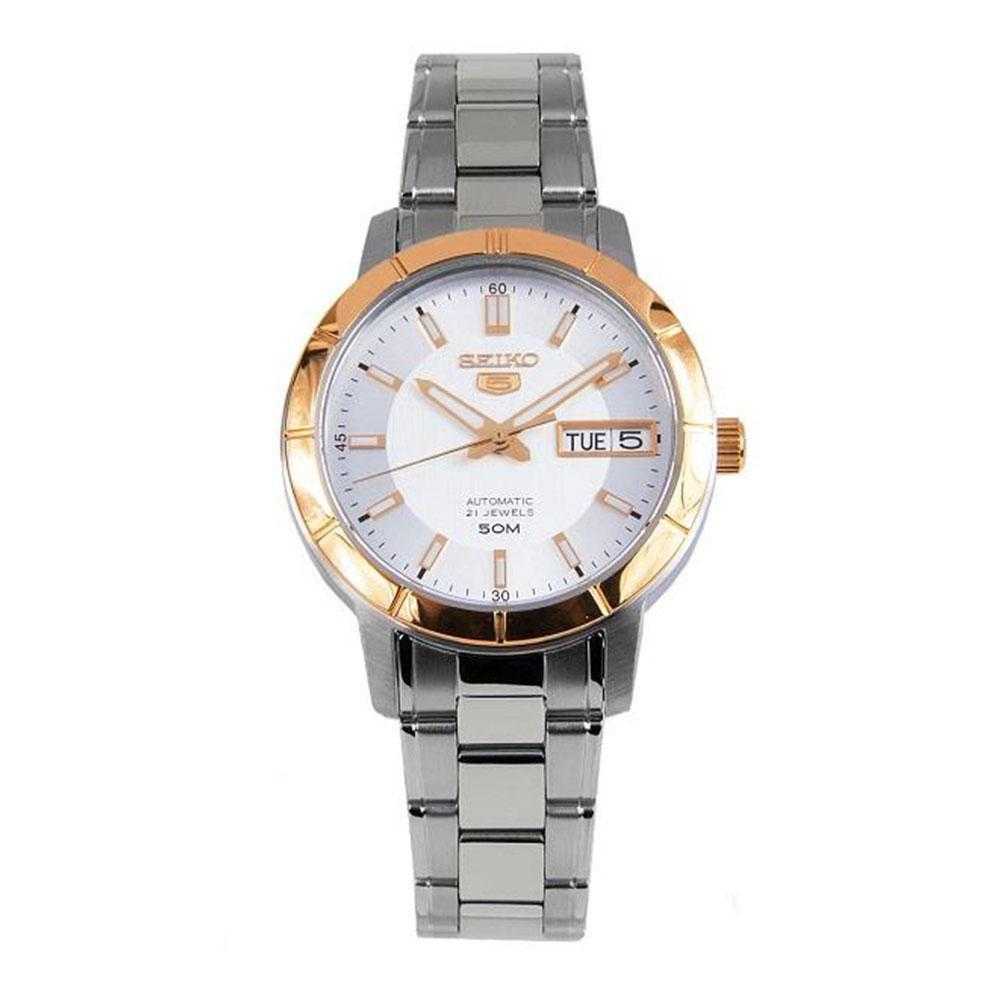 SEIKO 5 SNK894K1 AUTOMATIC STAINLESS STEEL WOMEN'S TWO TONE WATCH - H2 Hub Watches