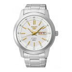 SEIKO 5 SNKM85K1 AUTOMATIC STAINLESS STEEL MEN'S SILVER WATCH - H2 Hub Watches