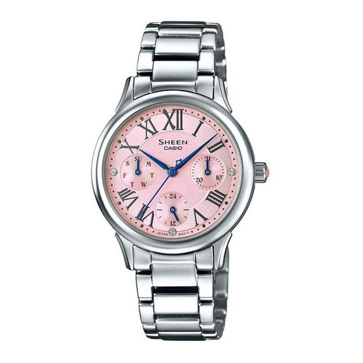 CASIO SHEEN SHE-3049D-4AUDR MULTI HAND WOMEN'S WATCH - H2 Hub Watches