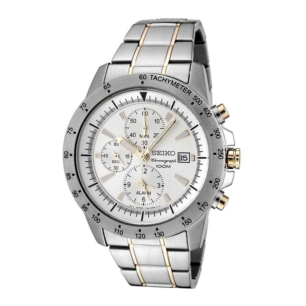 SEIKO GENERAL SNAC51P1 CHRONOGRAPH STAINLESS STEEL MEN'S SILVER WATCH - H2 Hub Watches