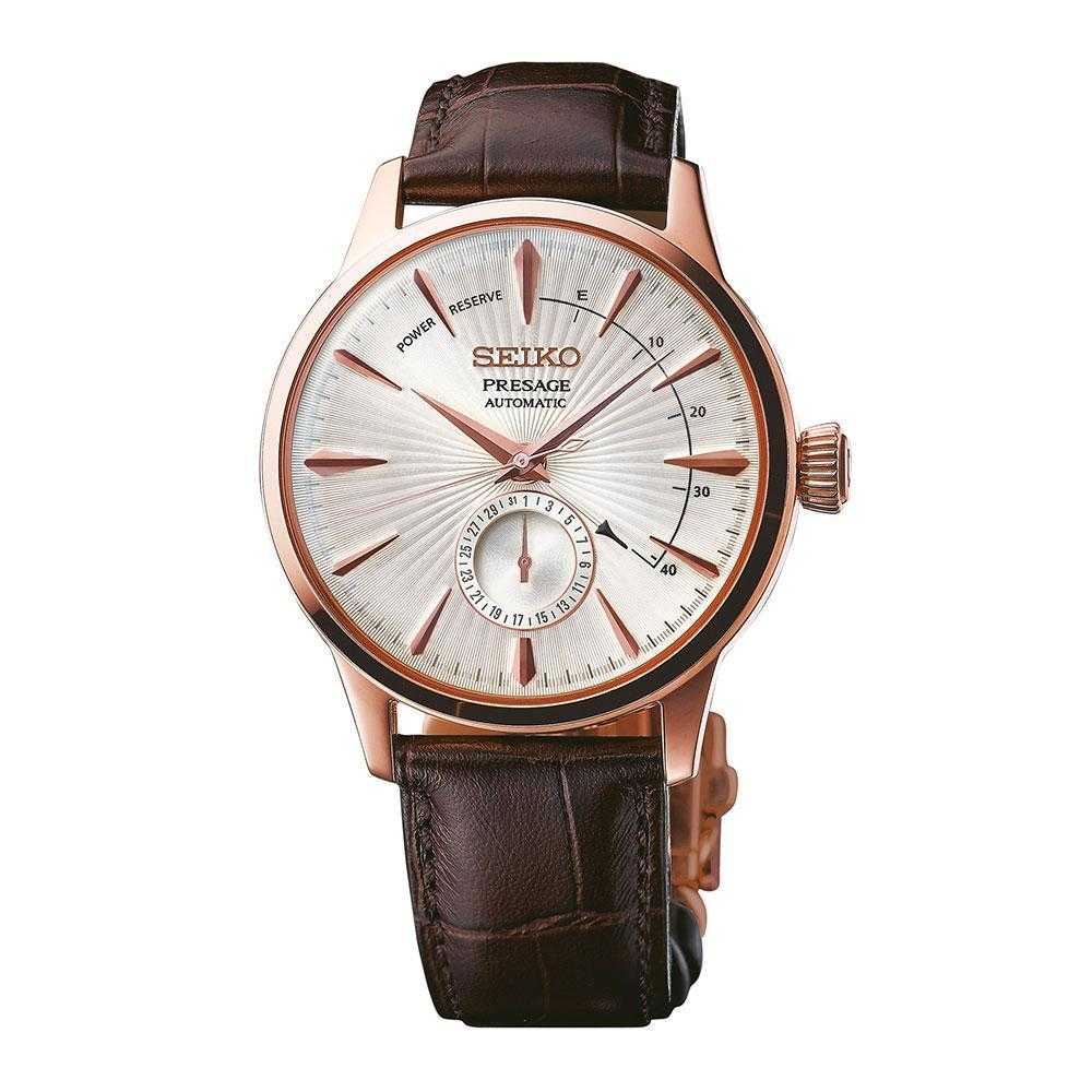 SEIKO PRESAGE SSA346J1 AUTOMATIC MEN'S BROWN LEATHER STRAP WATCH - H2 Hub Watches