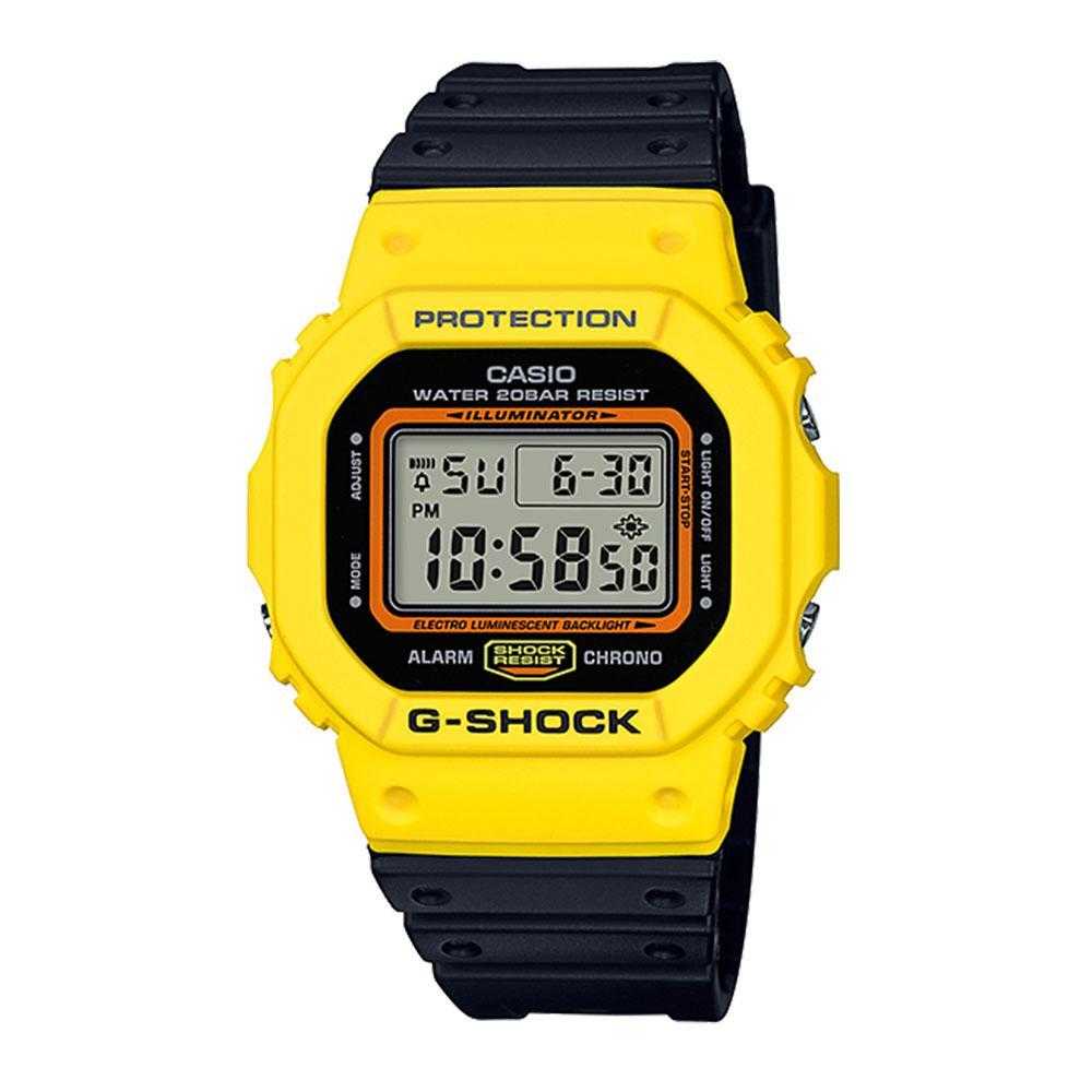 CASIO G-SHOCK DW-5600TB-1DR DIGITAL QUARTZ YELLOW RESIN MEN'S WATCH - H2 Hub Watches