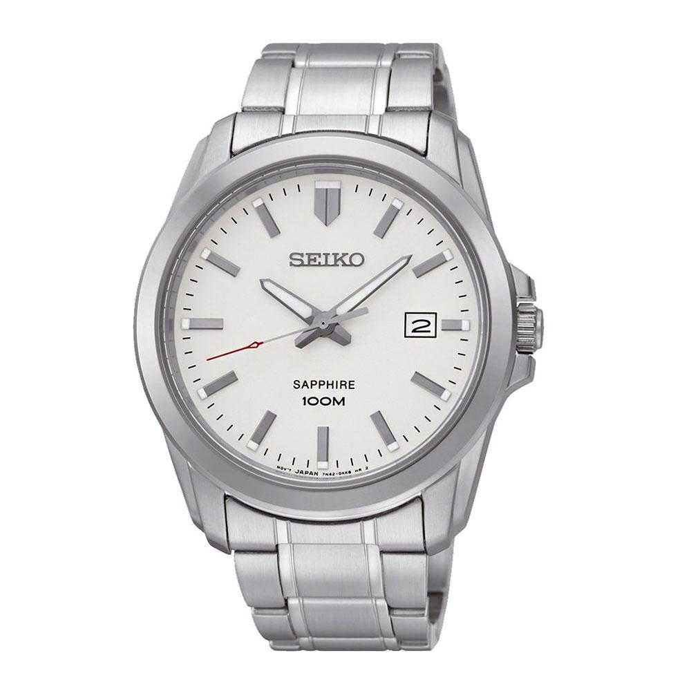 SEIKO GENERAL SGEH45P1 ANALOG STAINLESS STEEL MEN'S SILVER WATCH - H2 Hub Watches