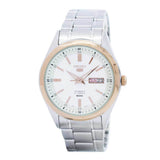 SEIKO 5 SNKN90K AUTOMATIC STAINLESS STEEL MEN'S TWO TONE WATCH - H2 Hub Watches