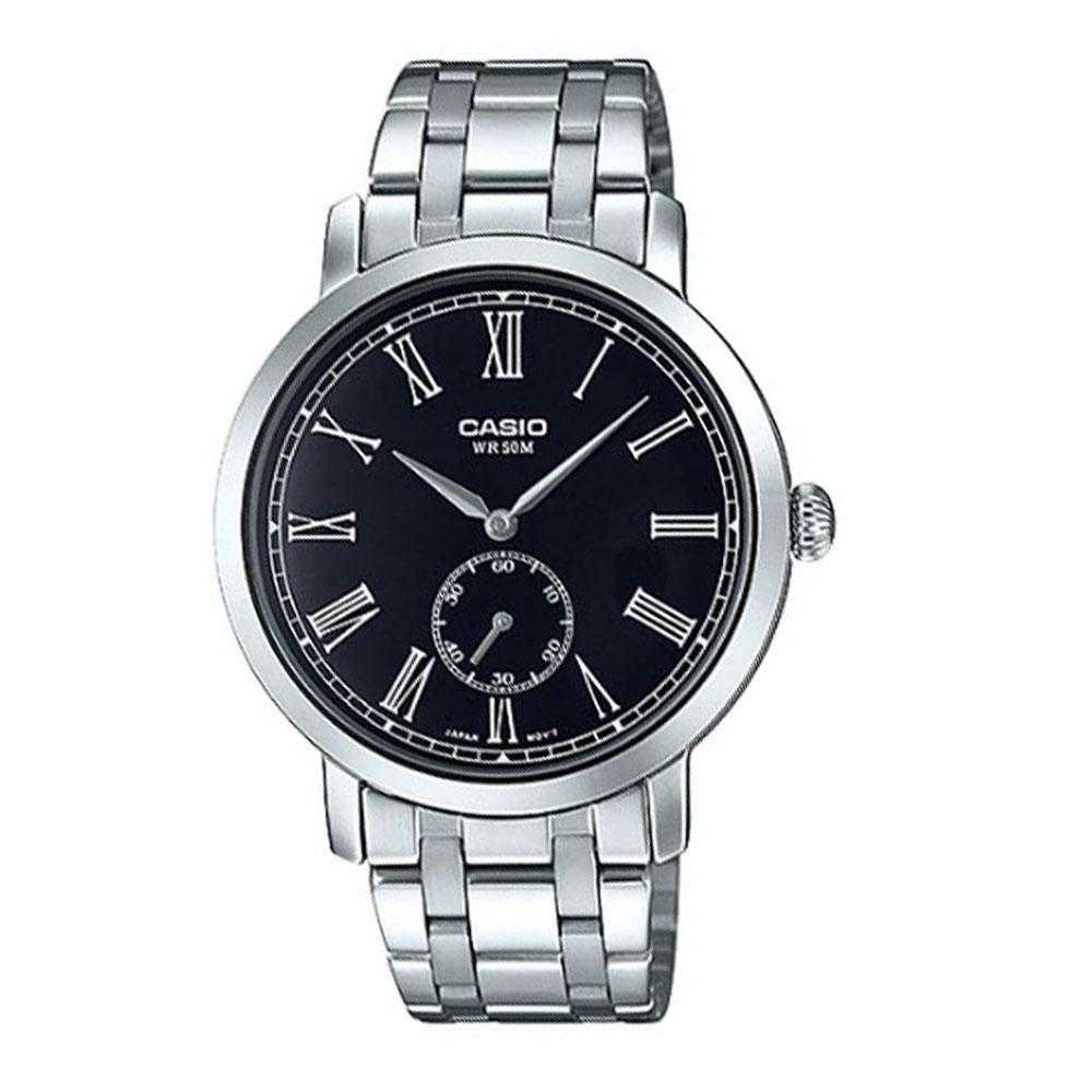 CASIO GENERAL MTP-E150D-1BVDF QUARTZ SILVER STAINLESS STEEL MEN'S WATCH - H2 Hub Watches