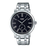 CASIO GENERAL MTP-E150D-1BVDF QUARTZ SILVER STAINLESS STEEL MEN'S WATCH - H2 Hub Watches