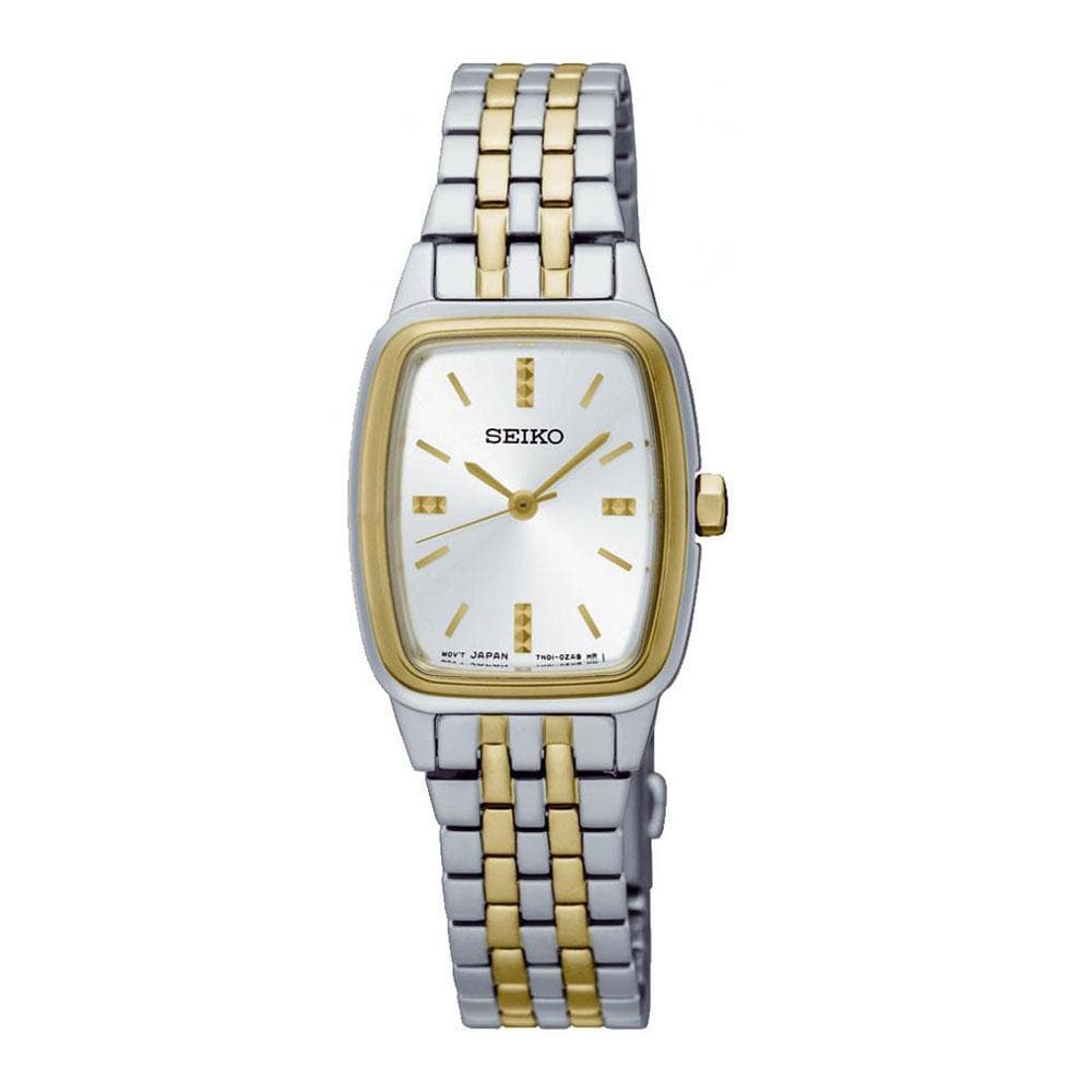 SEIKO GENERAL SRZ472P1 ANALOG STAINLESS STEEL WOMEN'S TWO TONE WATCH - H2 Hub Watches
