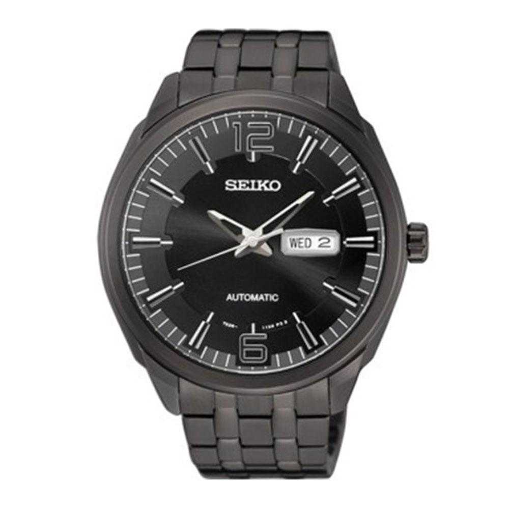 SEIKO 5 SPORTS SNKN63K1 AUTOMATIC STAINLESS STEEL MEN'S BLACK WATCH - H2 Hub Watches