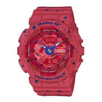 CASIO BABY-G BA-110ST-4ADR DIGITAL QUARTZ RED RESIN WOMEN'S WATCH - H2 Hub Watches