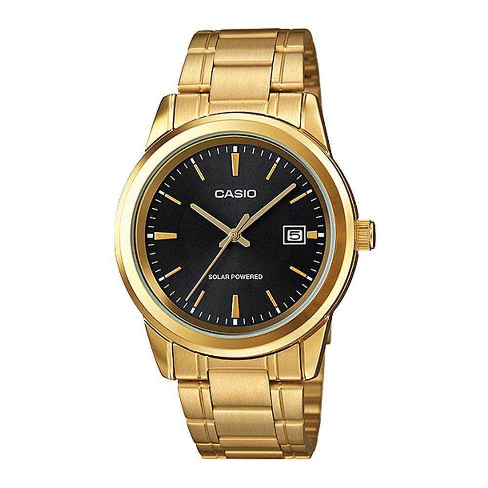 CASIO GENERAL MTP-VS01G-1ADF SOLAR QUARTZ GOLD STAINLESS STEEL MEN'S WATCH - H2 Hub Watches