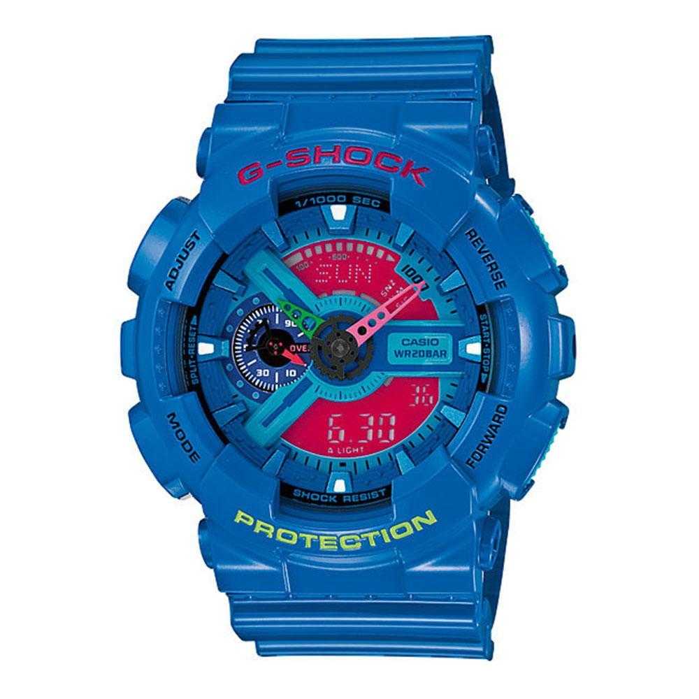 CASIO G-SHOCK GA-110HC-2ADR DIGITAL QUARTZ BLUE RESIN MEN'S WATCH - H2 Hub Watches
