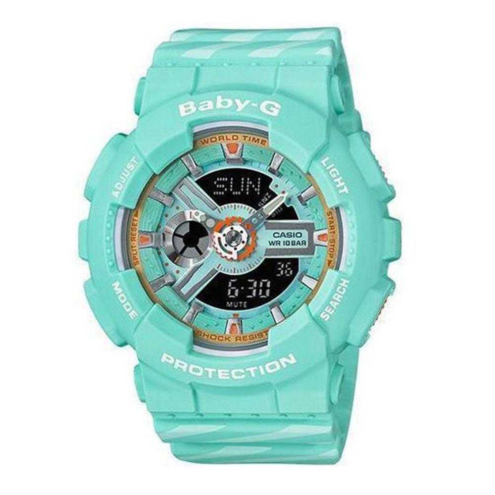 CASIO BABY-G BA-110CH-3ADR DIGITAL QUARTZ BLUE RESIN WOMEN'S WATCH - H2 Hub Watches