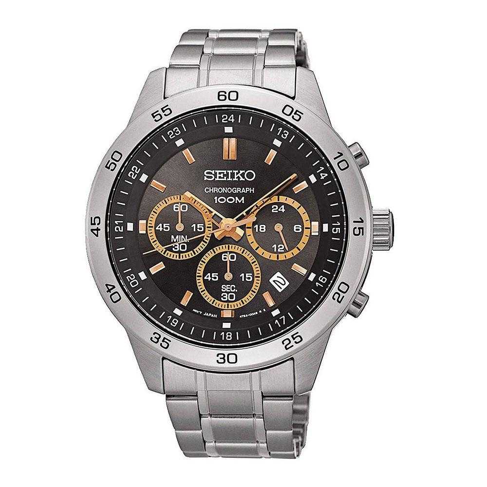 SEIKO GENERAL NEO SPORTS SKS521P CHRONOGRAPH STAINLESS STEEL MEN'S SILVER WATCH - H2 Hub Watches