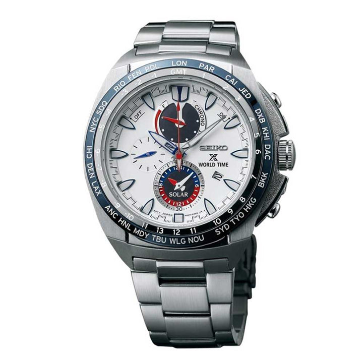 SEIKO PROSPEX SSC485P1 CHRONOGRAPH STAINLESS STEEL MEN'S SILVER WATCH - H2 Hub Watches