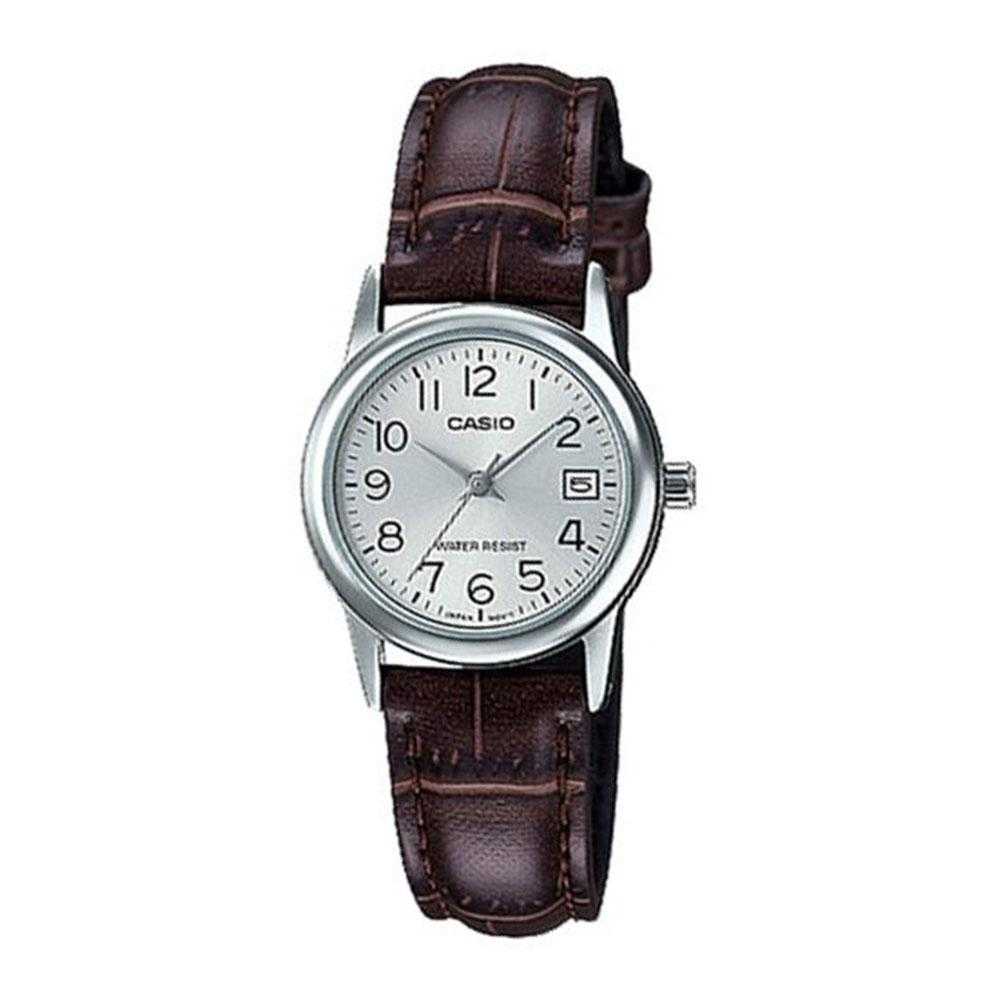 CASIO GENERAL LTP-V002L-7B2UDF BROWN LEATHER STRAP WOMEN'S WATCH - H2 Hub Watches