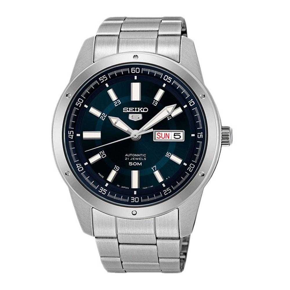 SEIKO 5 SNKN67K1 AUTOMATIC STAINLESS STEEL MEN'S SILVER WATCH - H2 Hub Watches