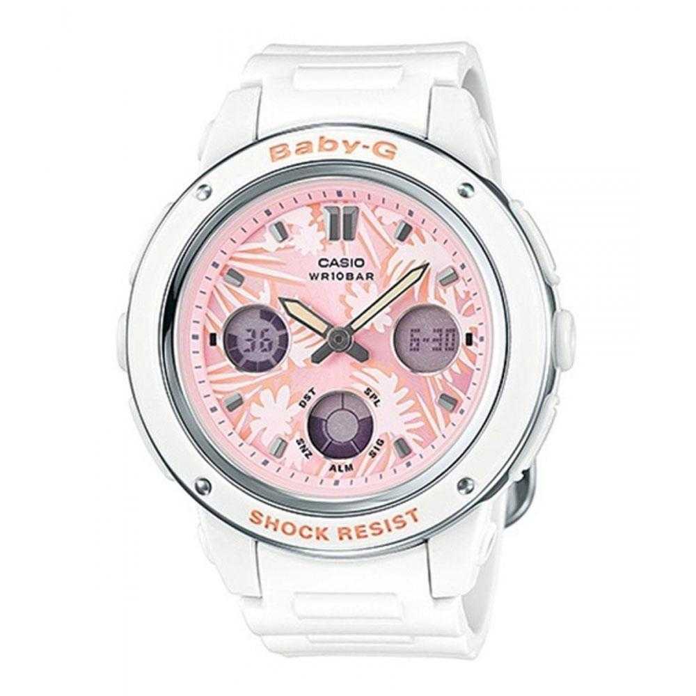 CASIO BABY-G BGA-150F-7ADR DIGITAL QUARTZ WHITE RESIN WOMEN'S WATCH - H2 Hub Watches