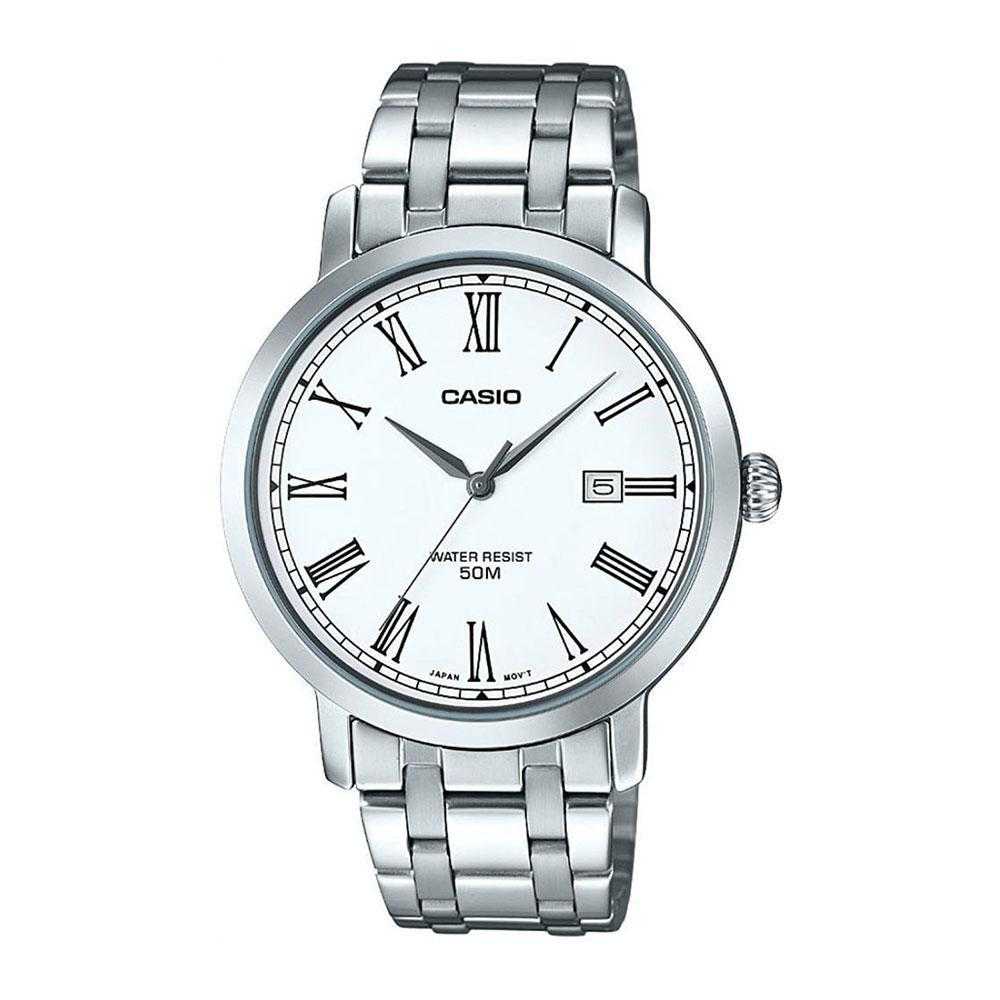 CASIO GENERAL MTP-E149D-7BVDF QUARTZ SILVER STAINLESS STEEL MEN'S WATCH - H2 Hub Watches