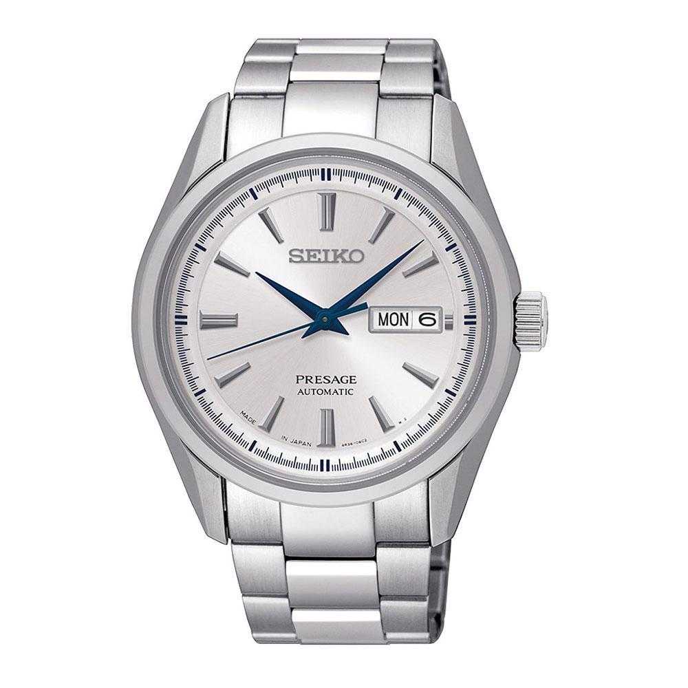 SEIKO PRESAGE SRPB69J1 AUTOMATIC STAINLESS STEEL MEN'S SILVER WATCH - H2 Hub Watches