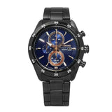 SEIKO GENERAL SSC539P1 SOLAR CHRONOGRAPH STAINLESS STEEL MEN'S BLACK WATCH - H2 Hub Watches