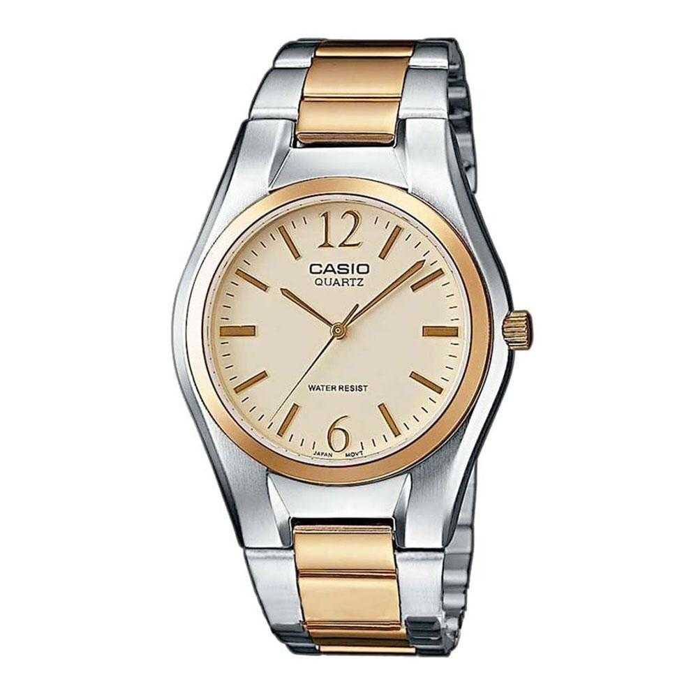 CASIO GENERAL MTP-1235D-7ADF QUARTZ TWO TONE STAINLESS STEEL MEN'S WATCH - H2 Hub Watches