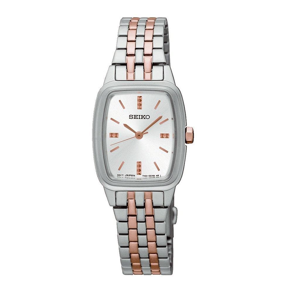 SEIKO GENERAL SRZ471P1 ANALOG STAINLESS STEEL WOMEN'S TWO TONE WATCH - H2 Hub Watches