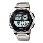 CASIO GENERAL AE-1100WD-1AVDF DIGITAL QUARTZ SILVER STAINLESS STEEL MEN'S WATCH - H2 Hub Watches