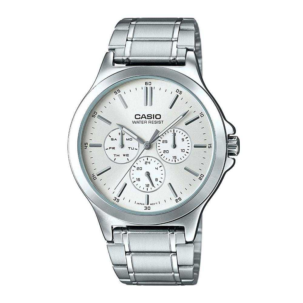 CASIO GENERAL MTP-V300D-7AUDF QUARTZ SILVER STAINLESS STEEL MEN'S WATCH - H2 Hub Watches