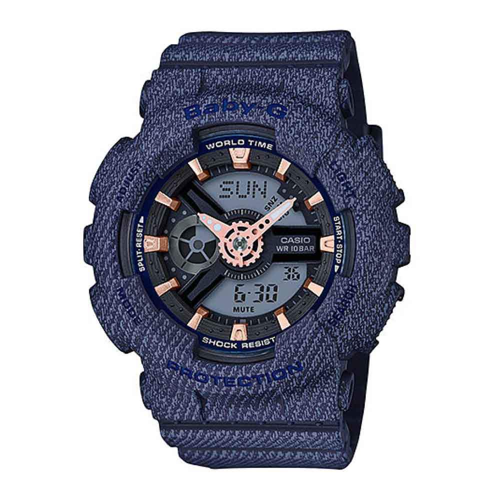 CASIO BABY-G BA-110DE-2A1DR DIGITAL QUARTZ BLUE RESIN WOMEN'S WATCH - H2 Hub Watches