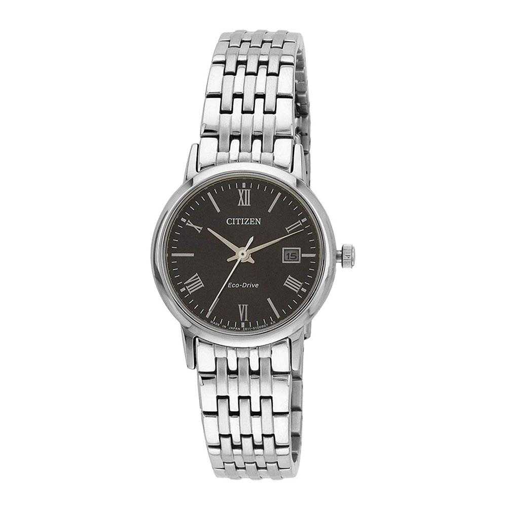 CITIZEN EW1580-50E ECO-DRIVE SILVER STAINLESS STEEL WOMEN'S WATCH - H2 Hub Watches