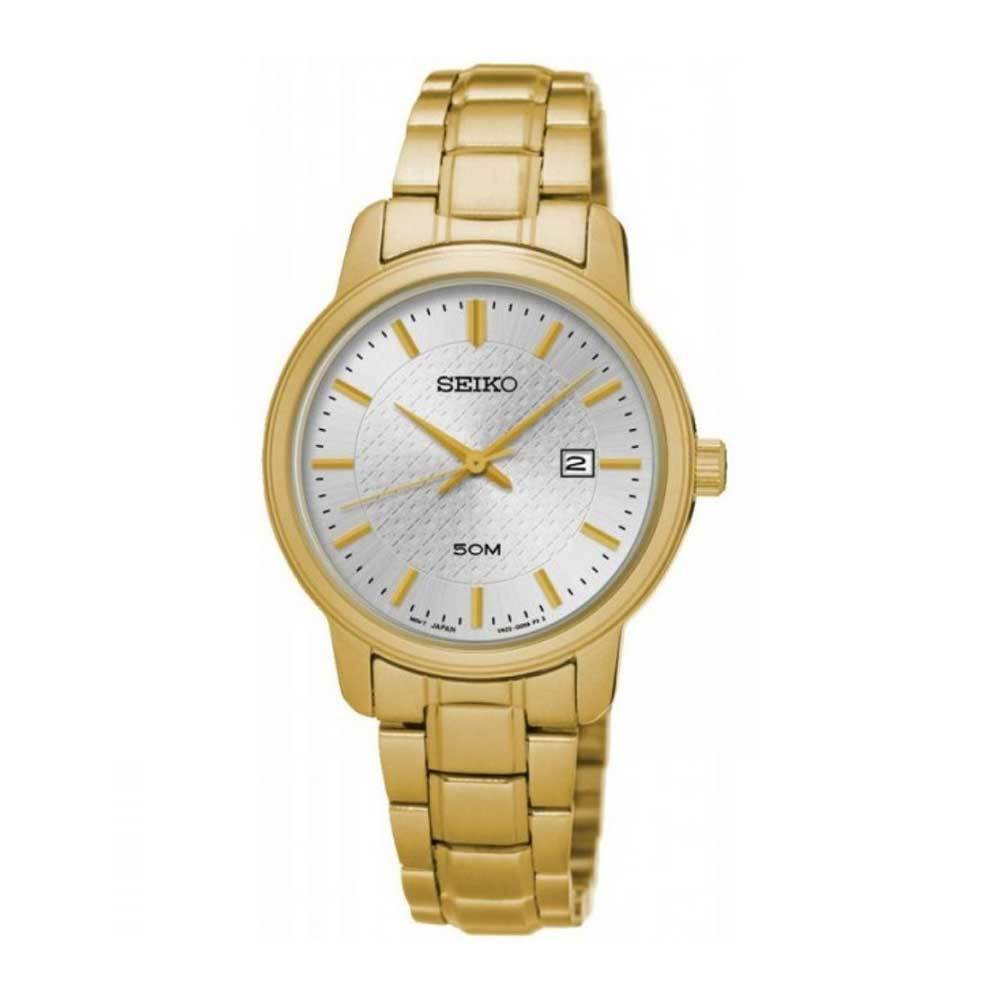 SEIKO GENERAL NEO CLASSIC SUR744P1 STAINLESS STEEL WOMEN'S GOLD WATCH - H2 Hub Watches