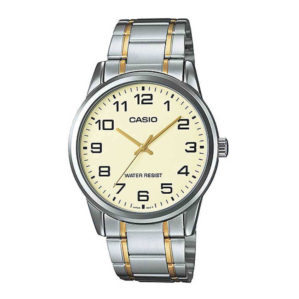 CASIO GENERAL MTP-V001SG-9BUDF QUARTZ TWO TONE STAINLESS STEEL MEN'S WATCH - H2 Hub Watches