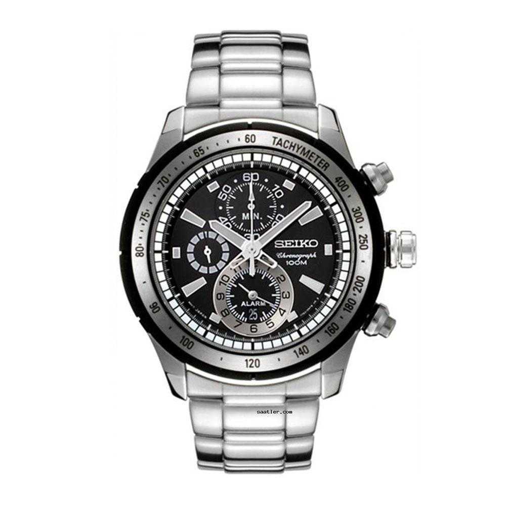 SEIKO GENERAL SNAC87P1 CHRONOGRAPH STAINLESS STEEL MEN'S SILVER WATCH - H2 Hub Watches