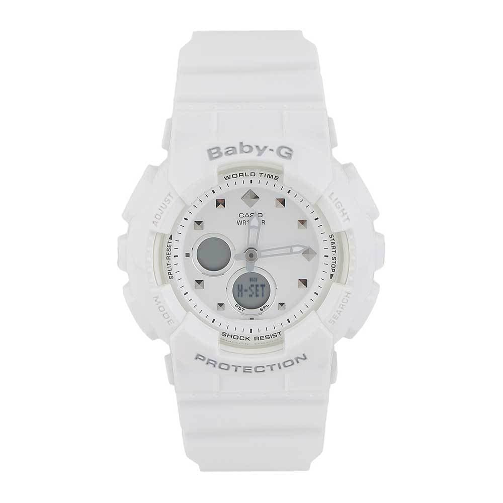 CASIO BABY-G BA-125-7ADR DIGITAL QUARTZ WHITE RESIN WOMEN'S WATCH - H2 Hub Watches