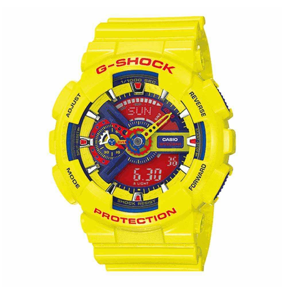CASIO G-SHOCK GA-110A-9DR DIGITAL QUARTZ YELLOW RESIN UNISEX'S WATCH - H2 Hub Watches