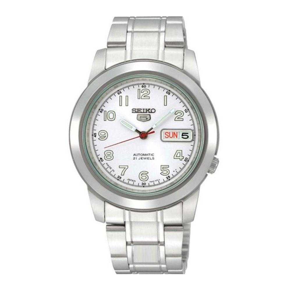 SEIKO 5 SPORTS SNKK33J1 AUTOMATIC STAINLESS STEEL MEN'S SILVER WATCH - H2 Hub Watches