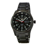 SEIKO 5 SPORTS SNZG17K1 AUTOMATIC STAINLESS STEEL MEN'S BLACK WATCH - H2 Hub Watches
