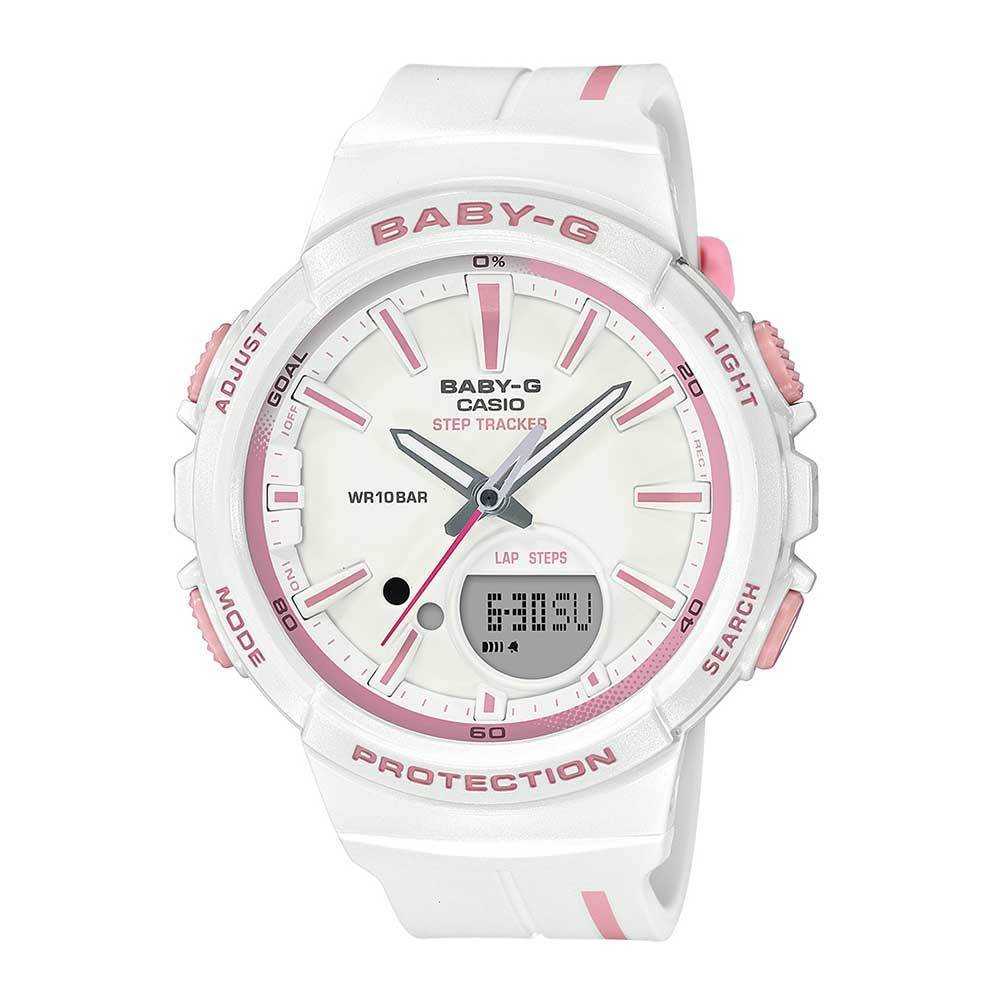 CASIO BABY-G BGS-100RT-7ADR DIGITAL QUARTZ WHITE RESIN WOMEN'S WATCH - H2 Hub Watches