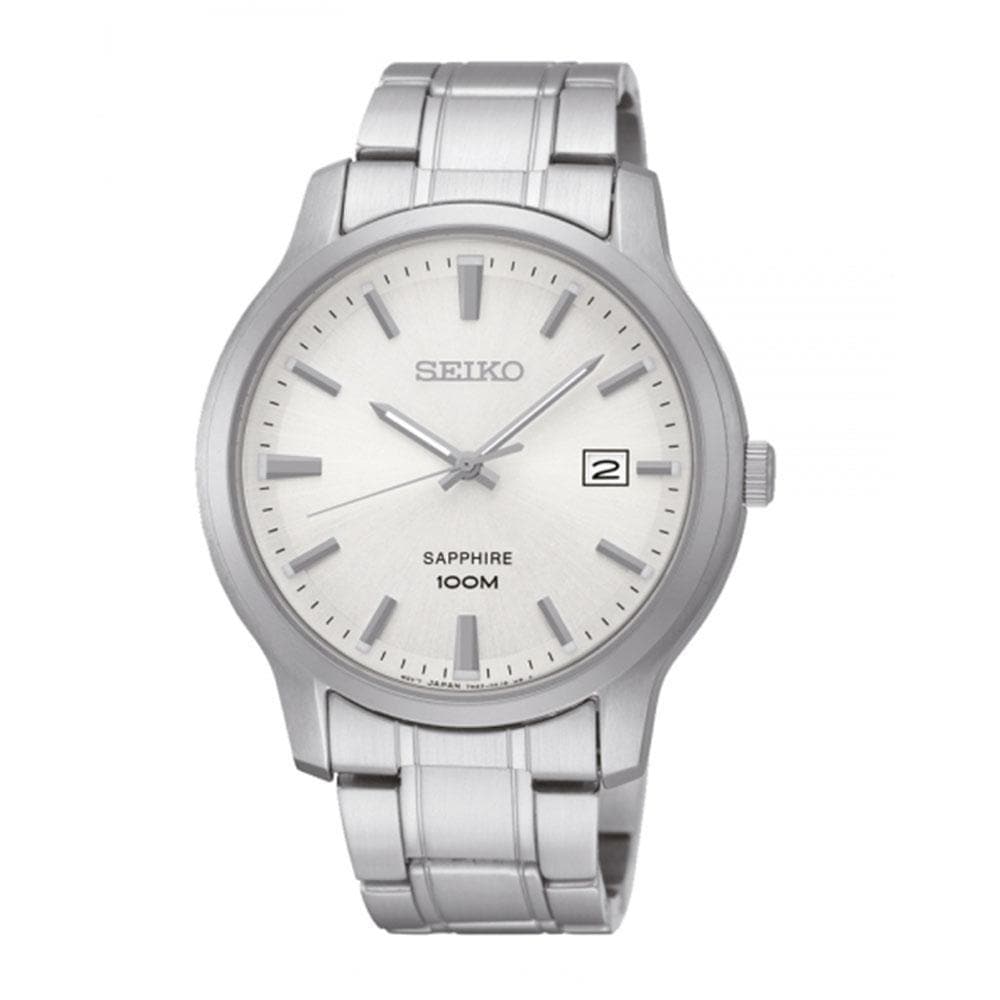 SEIKO GENERAL NEO CLASSIC SGEH39P1 ANALOG STAINLESS STEEL MEN'S SILVER WATCH - H2 Hub Watches