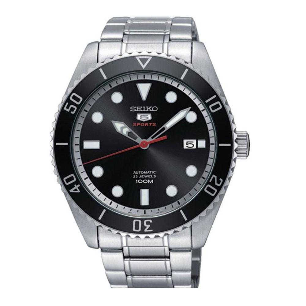 SEIKO 5 SPORTS SRPB91K1 AUTOMATIC STAINLESS STEEL MEN'S SILVER WATCH - H2 Hub Watches