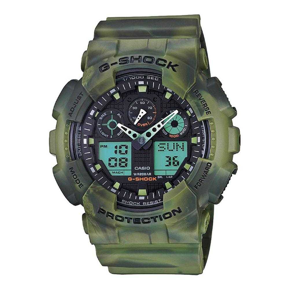 CASIO G-SHOCK GA-100MM-3ADR ANALOG-DIGITAL MEN'S WATCH - H2 Hub Watches