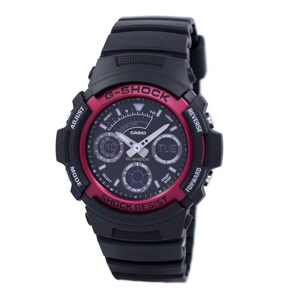 CASIO G-SHOCK AW-591-4ADR DIGITAL QUARTZ BLACK RESIN MEN'S WATCH - H2 Hub Watches