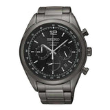 SEIKO GENERAL SSB093P1 CHRONOGRAPH STAINLESS STEEL MEN'S BLACK WATCH - H2 Hub Watches